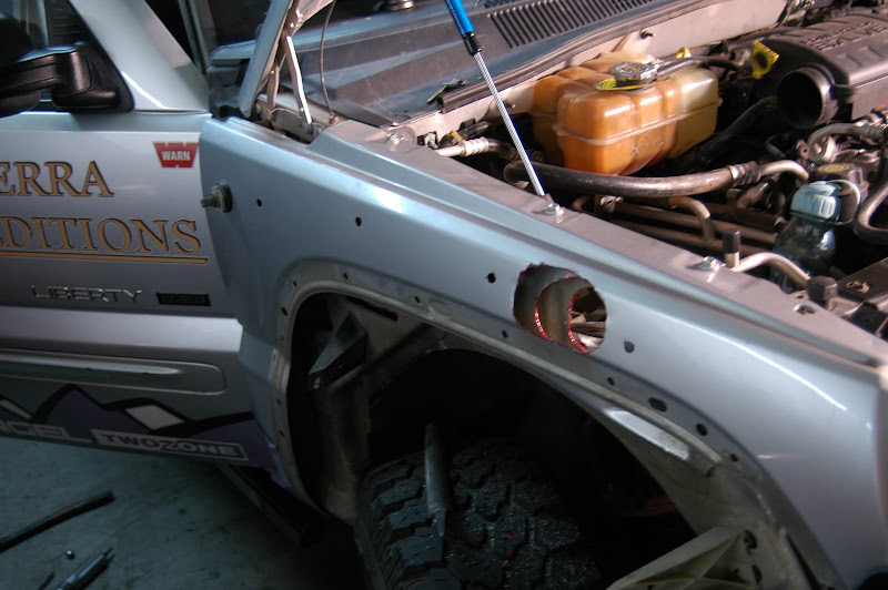 How to install a Snorkel on your KJ (SAFARI SNORKEL SS1130HF) Jeep